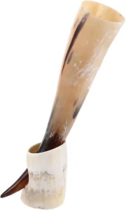 Los 7 mejores cuernos vikingos para beber en 2026 (Guía y comparativa) 1 cuerno vikingo natural